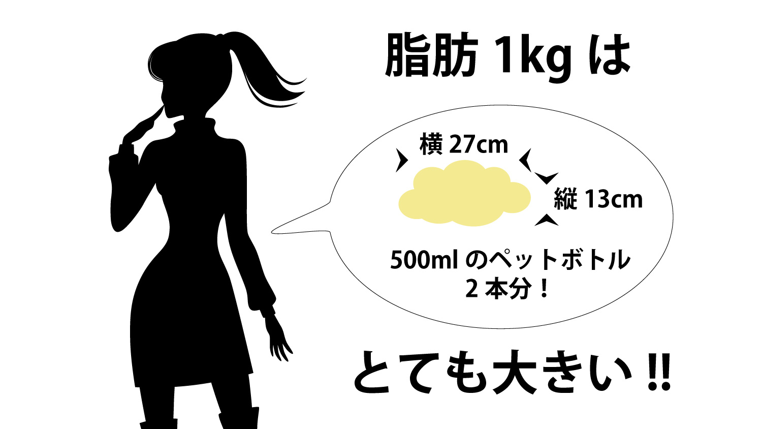 脂肪の量は意外に多い!